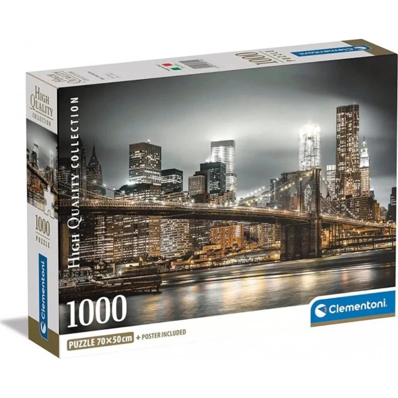 Clementoni New York Skyline Puslespil - 1000 brikker