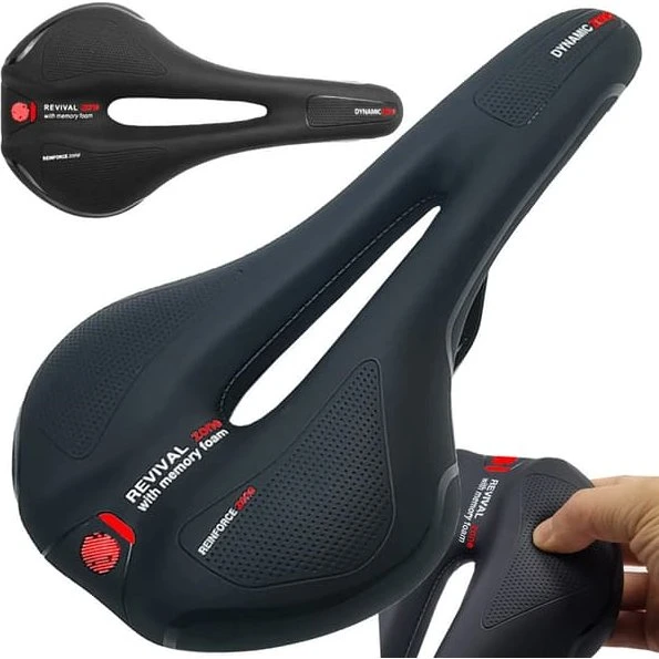 Cykel sportssadel med blød skumgel og ventilation