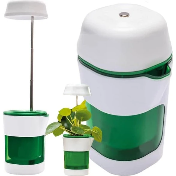 LED-plantelampe med selvvandende potte - fuldspektret lys