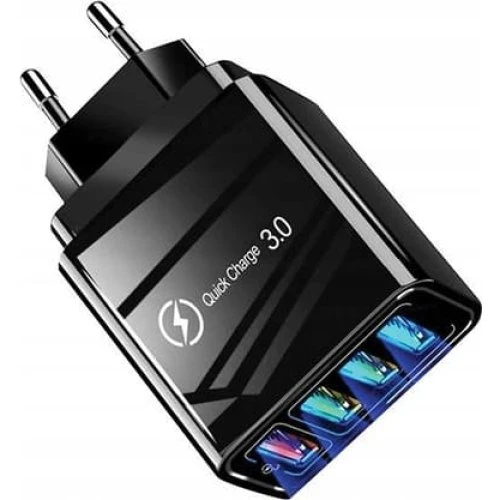 Mobillader Hurtiglader med 4 USB-stik - QC3