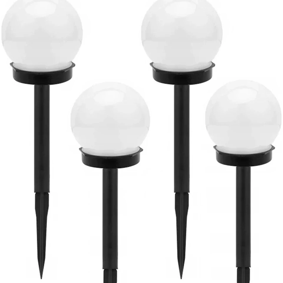 Solcelle Havelampe LED - 4-Pak Globe