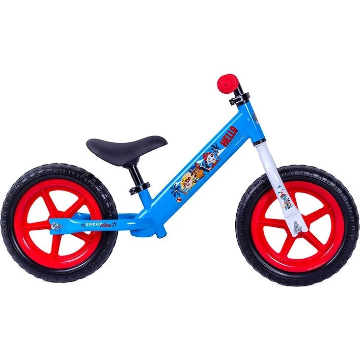 Seven Paw Patrol løbecykel - Blå/Rød