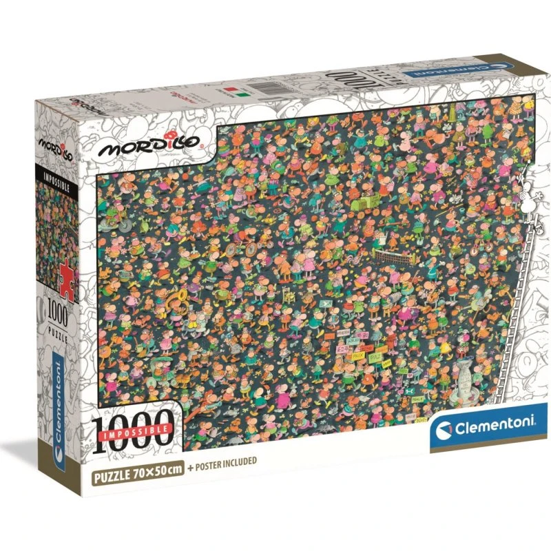 Clementoni 1000 brikker – Mordillo Fyrtårn i Stormen