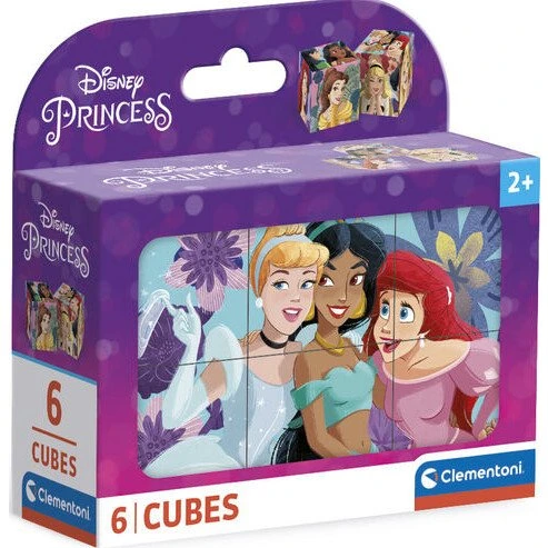 Clementoni Disney Princess 6-klods puslespil