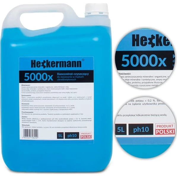 Heckermann pH10 Ultralydsrenservæske 5L