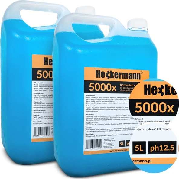 HECKERMANN Ultralydsrenservæske 2x5L til 5000x