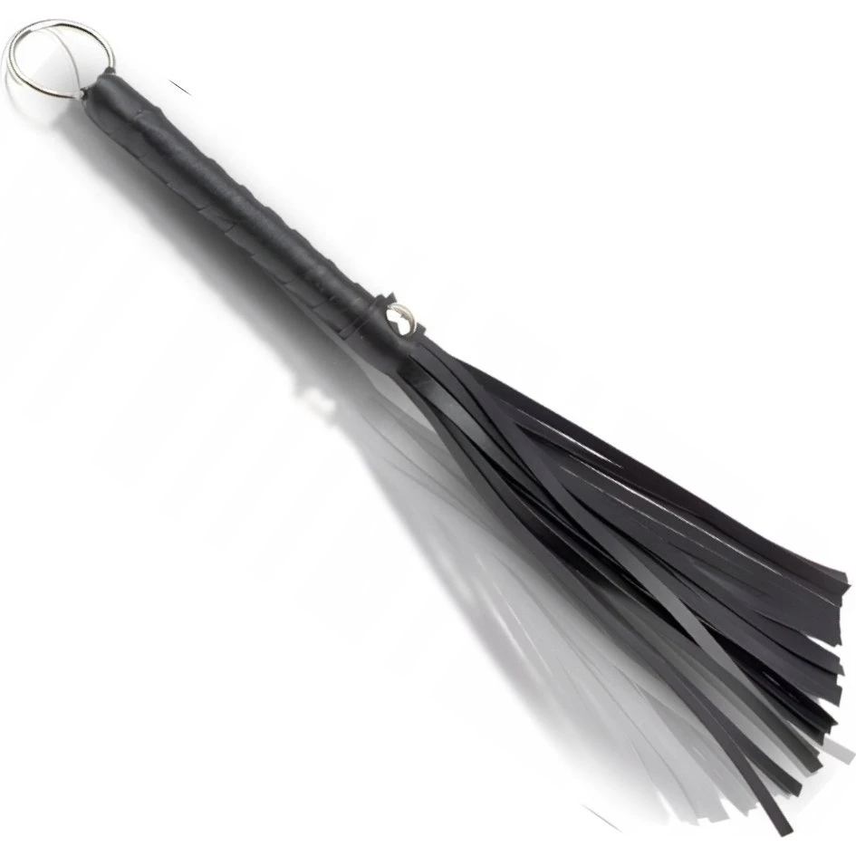 Læderpisk Flogger 30 cm - BDSM voksenlegetøj