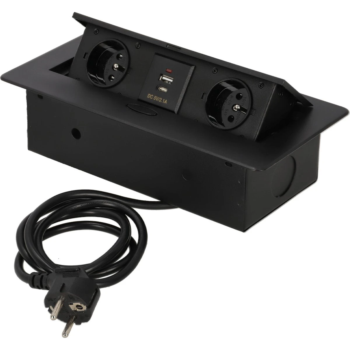 KOTARBAU® Indbygnings Kombibox 2x230V + USB A+C