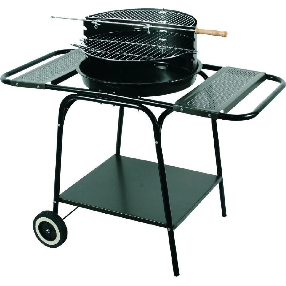 Master Grill MG906 Rund Kulgrill med hjul og 2 hylder, Sort