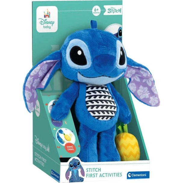 Clementoni Disney Baby Stitch bamse med ananas-rasle