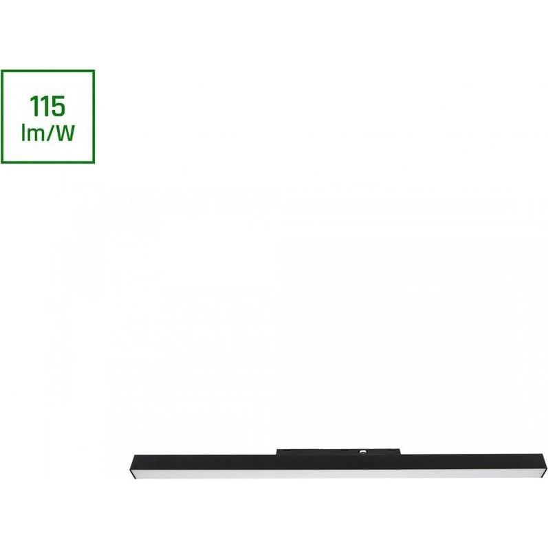 System Shift Basic Line M - Lineær Armatur, 600mm, 20W, Sort