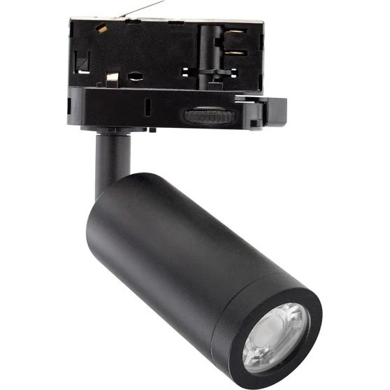 3-faset mini GU10 skinnespot - Sort