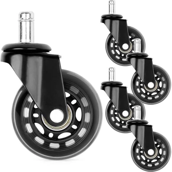 IKEA Hjul til stol, gummi, 6,3 cm / 10 mm (5 stk.)