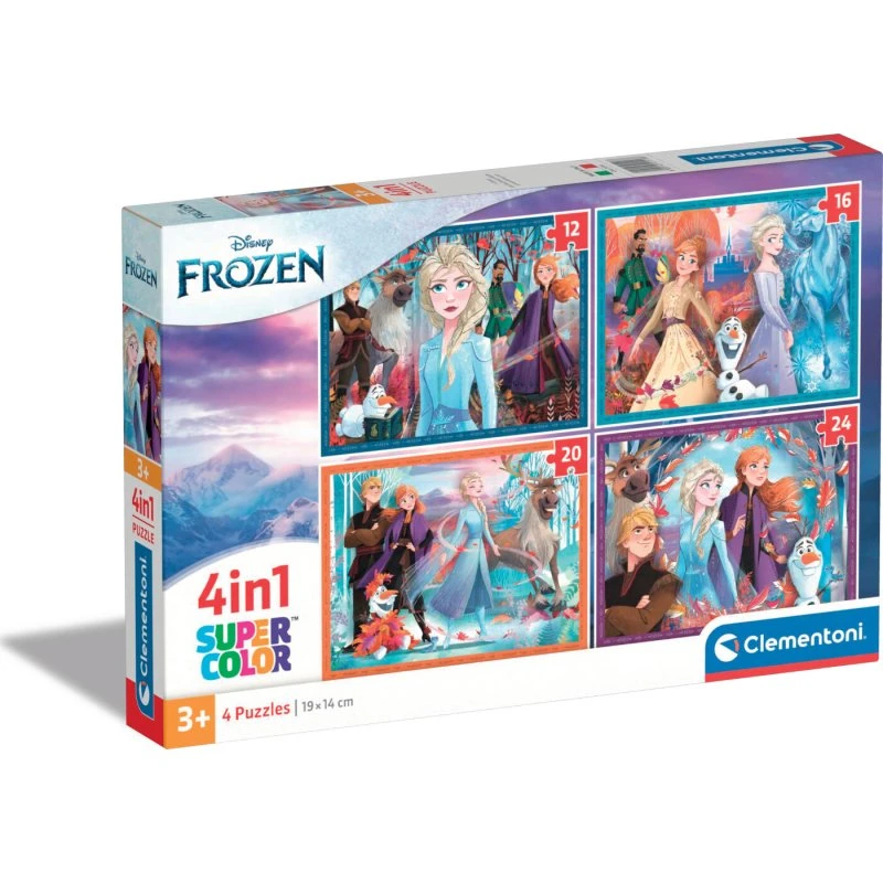 Clementoni Disney Frost 4-i-1 Gulvpuslespil (3+)