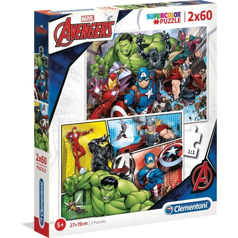 Clementoni Marvel Avengers Puslespil 2x60 brikker