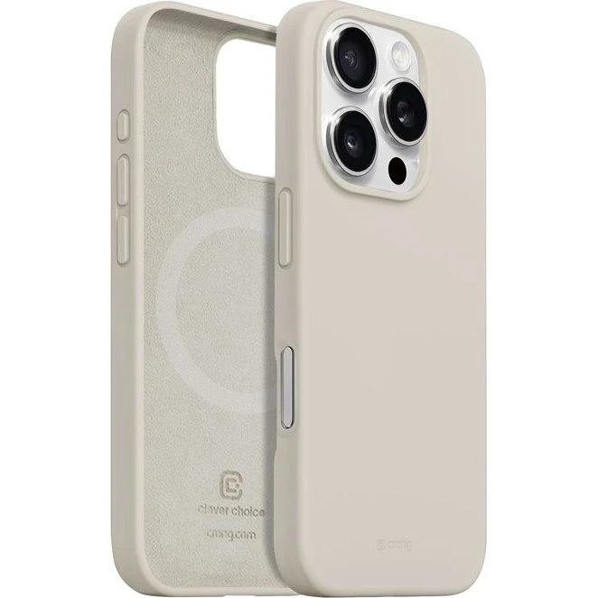 Crong Color Cover MagSafe til iPhone 16 Pro - Stone Beige