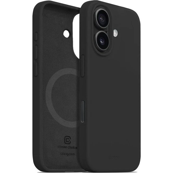Crong Color Cover til iPhone 16 Plus (MagSafe) - Sort