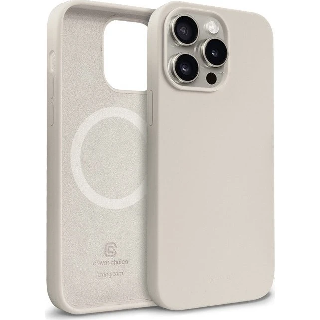 CRONG Color Cover Magnetic til iPhone 15 Pro Max - Stone Beige