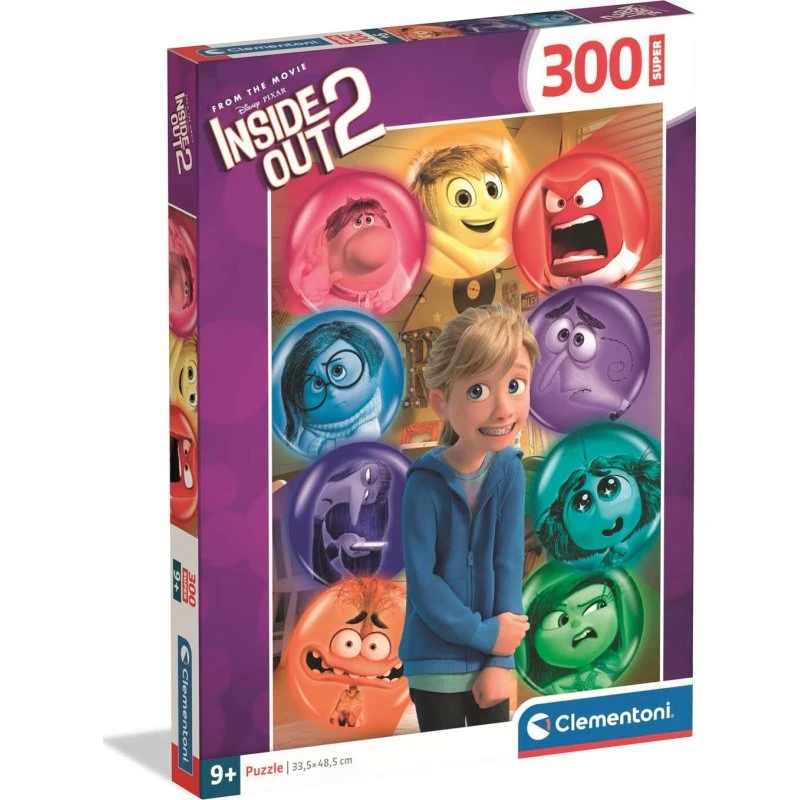 Clementoni Disney Inside Out 2 - Super Puslespil, 300 brikker