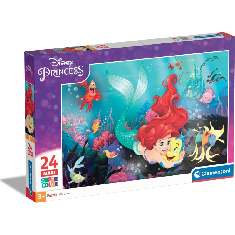 Clementoni Disney Den Lille Havfrue Maxi Puslespil 24 brikker