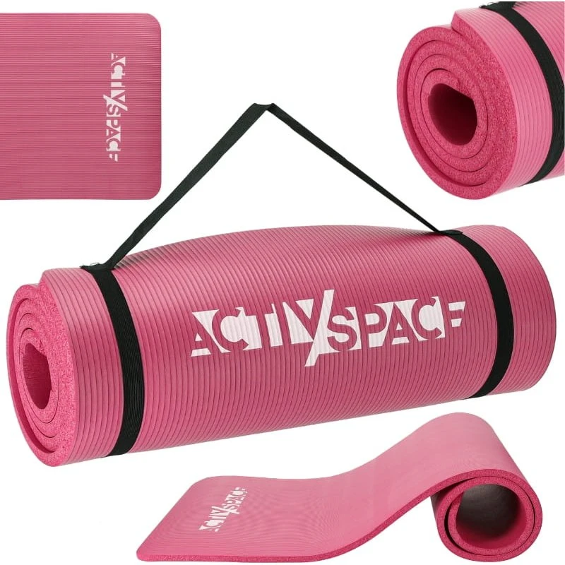 ACTIV/SPACE Tyk NBR træningsmåtte 1,5 cm - Pink