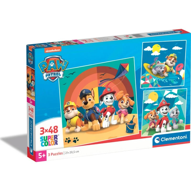 Clementoni Paw Patrol 3-i-1 Puslespil 3x48 (144 pcs)