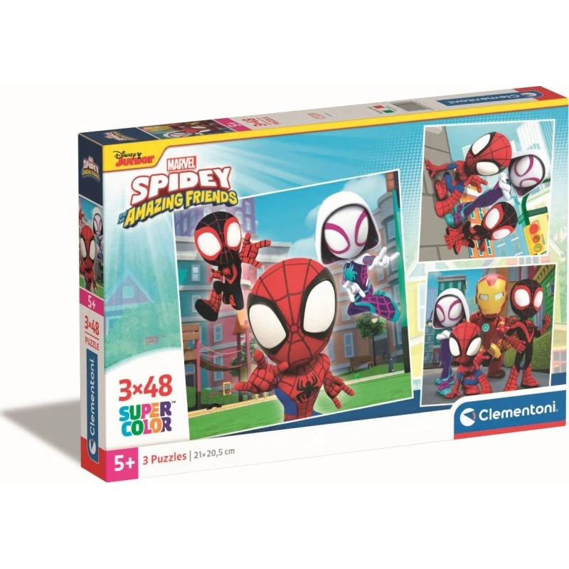Clementoni Marvel Spidey 3-i-1 Puslespil 3x48 brikker