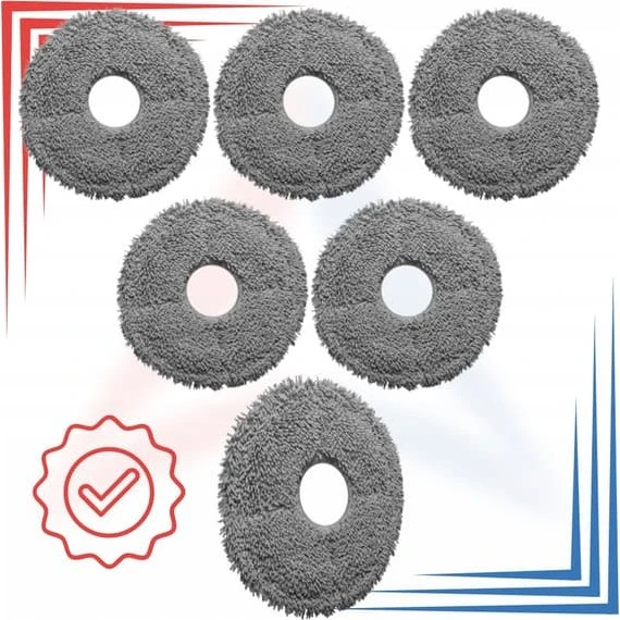 Moppebetræk til Dreame L10S Ultra, L20, X20 & Xiaomi S10+ (6 stk.)