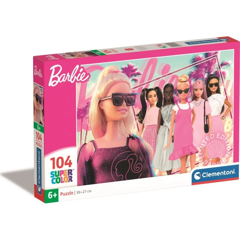 Clementoni Barbie Super Color puslespil 104 brikker