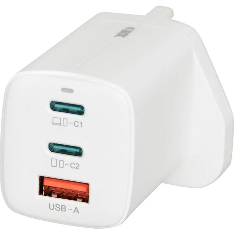 iBox C-65 GaN 65W Universal oplader med UK-stik, hvid