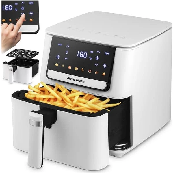 Berdsen BD-662 Airfryer - 6,5 l, 1700 W, Hvid