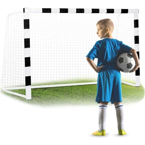 Neo-Sport Fodboldmål NS-465 (300 x 200 x 90 cm) Sort/Hvid