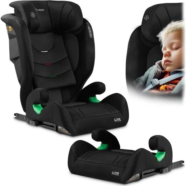 Nukido Louis Soft Autostol Sort 15-36 kg ISOFIX
