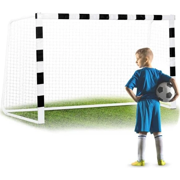 Neo-Sport NS-465 Fodboldmål 300x200x120 cm - Sort/Hvid