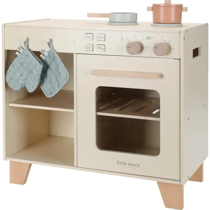 Træ Legekøkken til Børn – Komplet Med Tilbehør