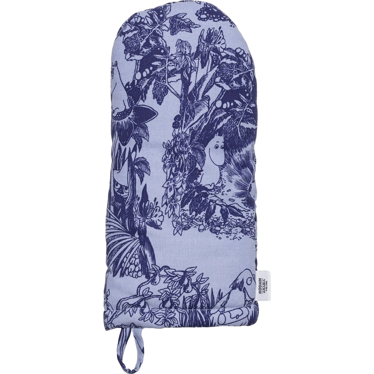 Moomin Arabia Mystikkens Skov Grillhandske, Blå, 15x34 cm
