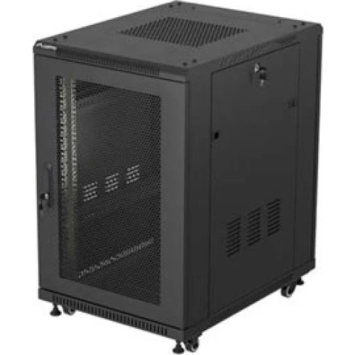 Lanberg FF01 18U Rackkabinet 600x800 med netdør og blæsere