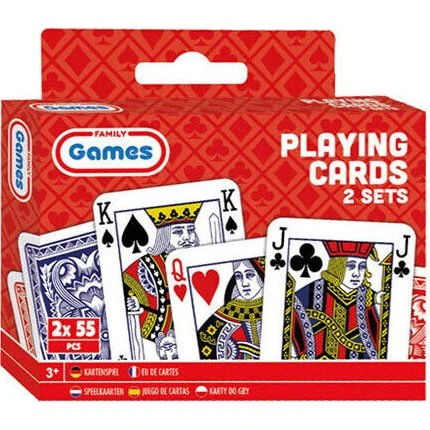 Spillekort 2 sæt i praktisk æske - Grafix/Creative