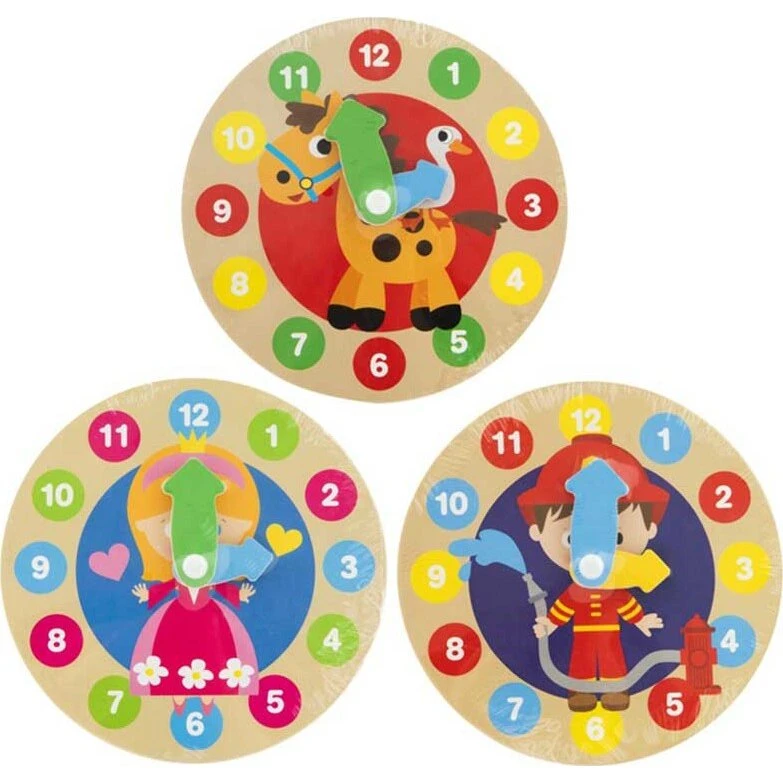 My First Træur - Lær Klokken, Ø14 cm