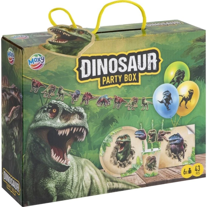 Dinosaur Party Box – 43 dele til 6 personer