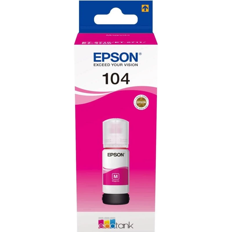 Epson EcoTank 104 Magenta 65 ml – Original blækrefill