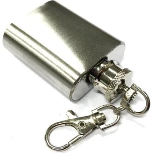 Lille lommelærke i rustfrit stål 30 ml / 1 oz