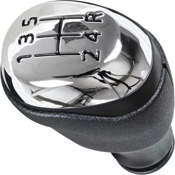 Renault Clio IV (12-20) Gearstangsknop - Sort/Krom 5-gear