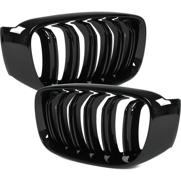 BMW 3 F34 GT (13-20) Nyre-gitter Sæt - Sort Glossy Double Bar