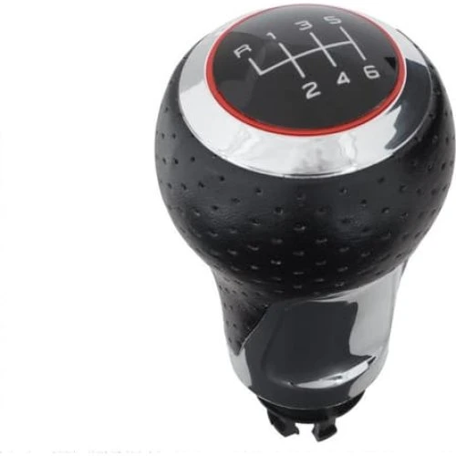 Audi S-Line 6-gear gearknop - Sort & Krom til A3, A4 og A6