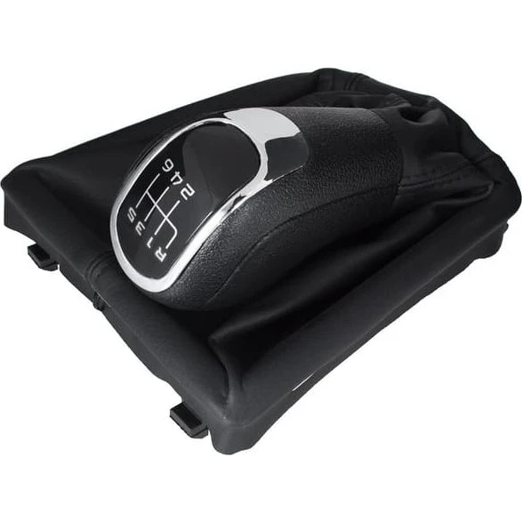 Skoda Octavia II 09-12 Gearstangsknop + manchet med ramme 6 GEAR