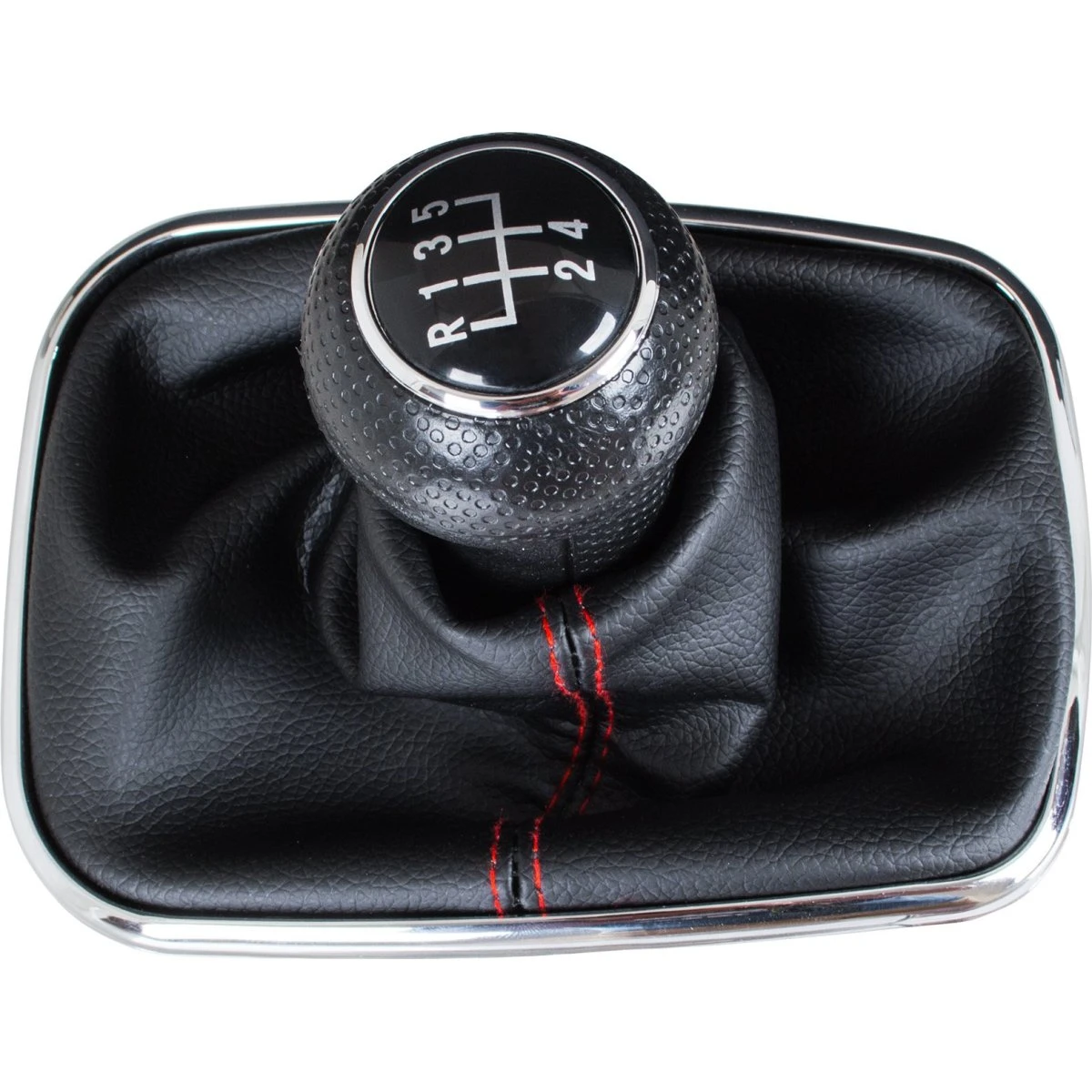 VW Golf IV & Bora Gearstangsknop + Manchet med Rødt Gevind