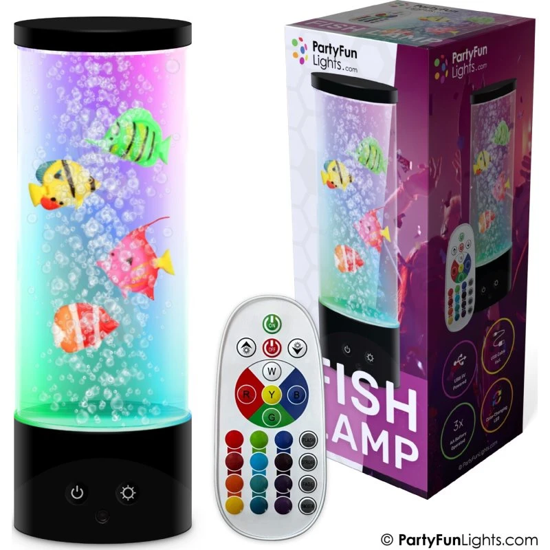 Party Funlight fiskelampe med fjernbetjening 28 cm