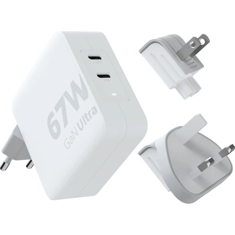 Xtorm 67W GaN Ultra Rejseoplader med USB‑C-kabel