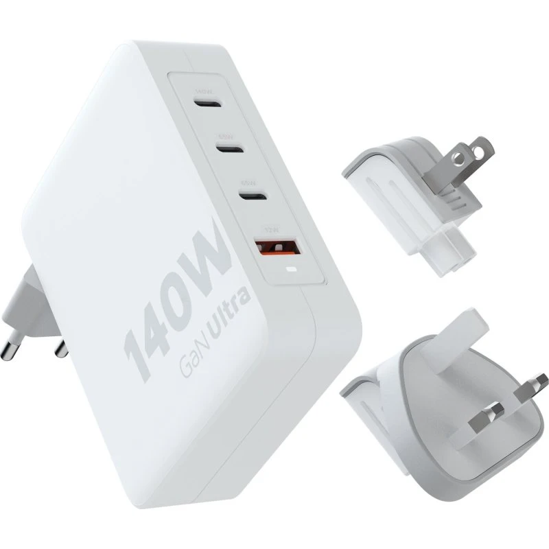 Xtorm 140W GaN Ultra Rejseoplader med USB-C PD-kabel